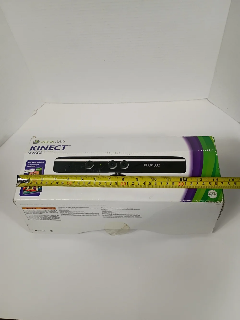 Xbox 360 Kinect Sensor - Black... No Game Only The Kinect